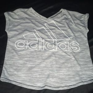 Adidas crop top tee